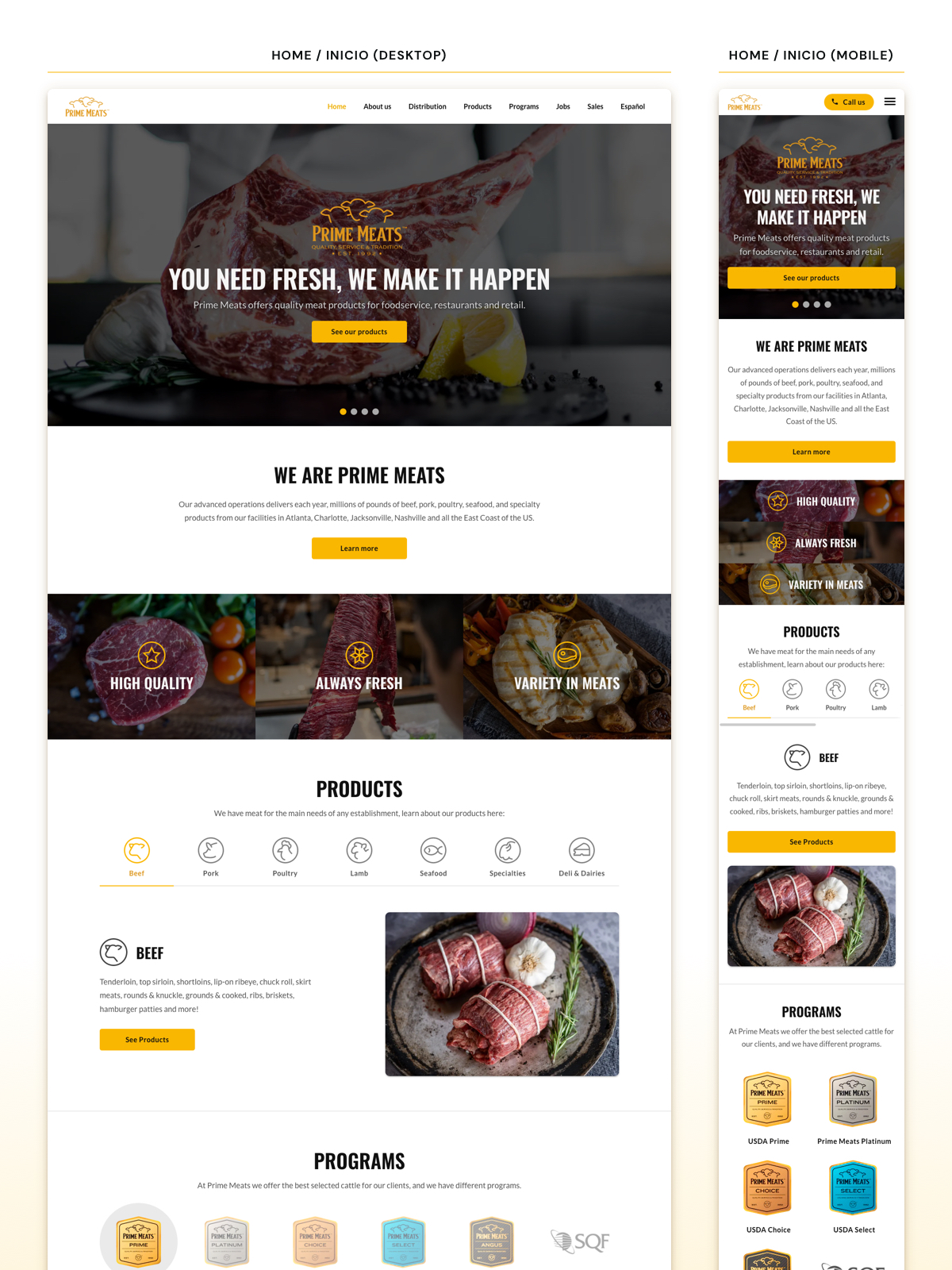 Alvizúl. Results of the project for Prime Meats